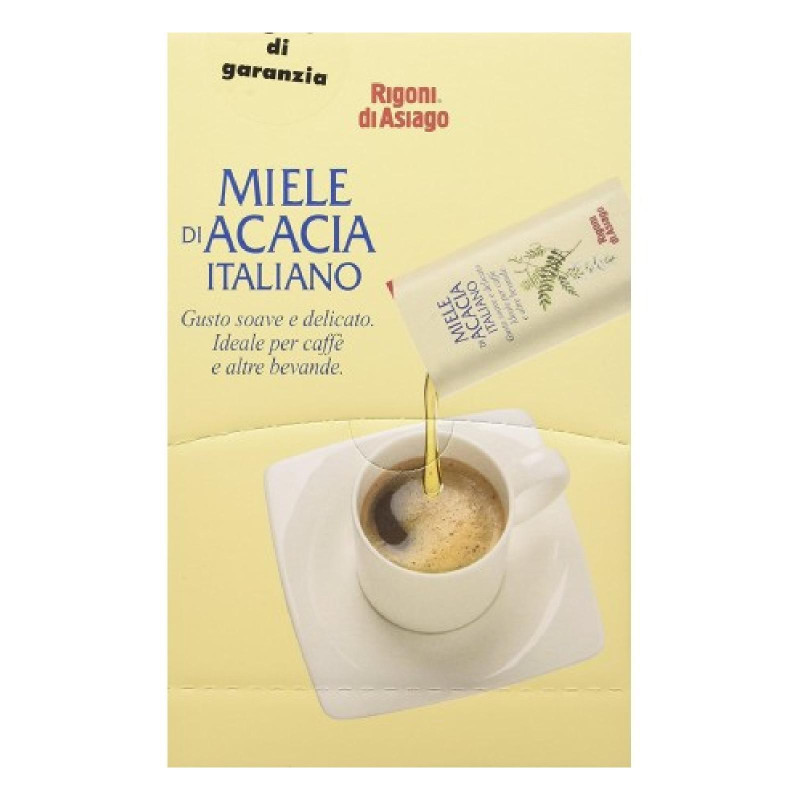 Miele Rigoni di Asiago - Miele D'acacia - MielBio Biologico - 100 Bustine da 5 g