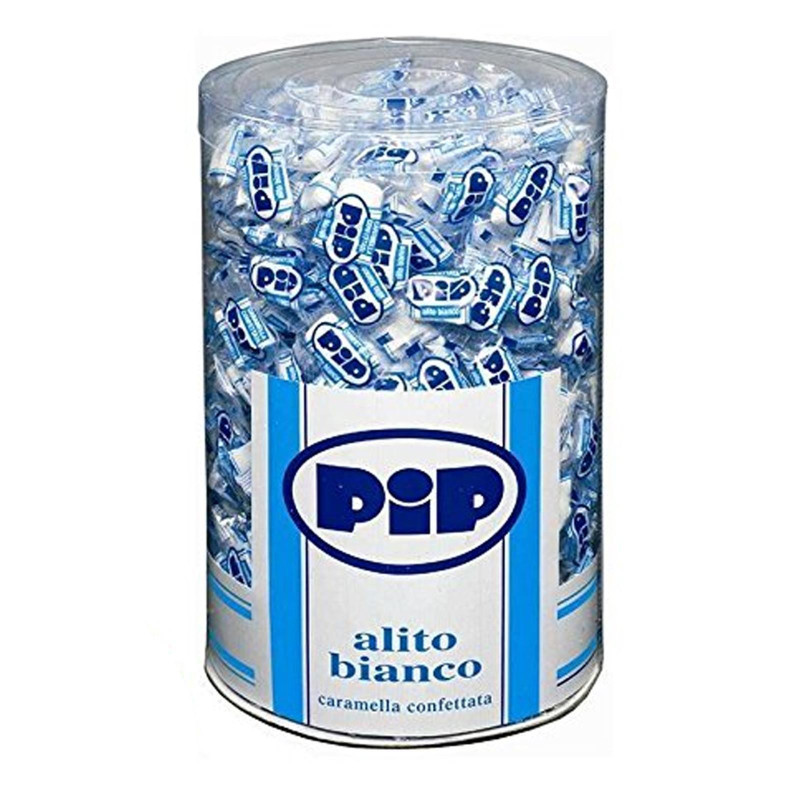 Caramelle Pip - Alito Bianco - Barattolo Cilindro da 800 pz