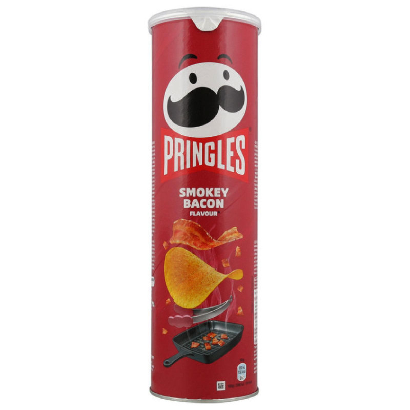 Tubo Patatine Pringles - Bacon - 175 gr