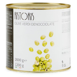 Olive Verdi Denoccioalte - Ristoris - Latta da 2400 g