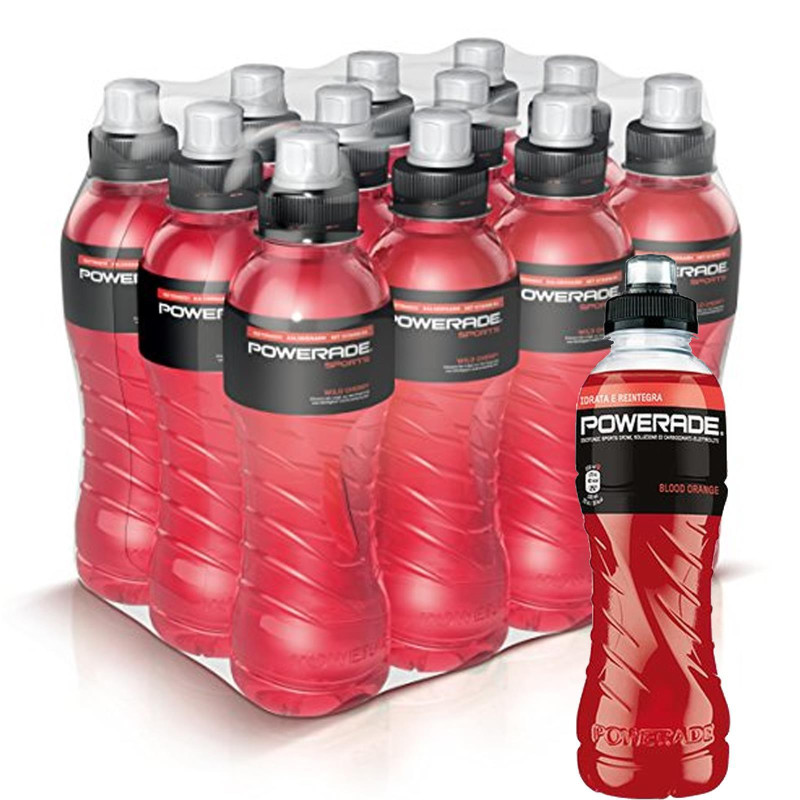 Bevanda Energetica - Powerade Arancia Rossa - 12 Bottiglie da 500 ml