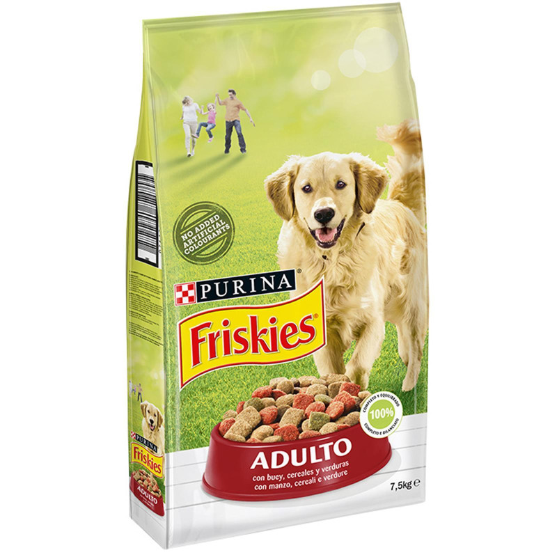 Crocchette per Cani - Purina Friskies - Adulto con Manzo Cereali Verdure 7 kg