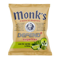 Caramelle Monk's - Defend+ Con Te' Verde e Lime - Bustina 46 gr...