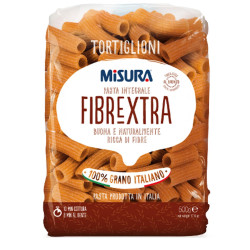 Pasta Misura - Pasta Integrale Fibre Extra - 500 gr - Tortiglioni