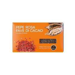 Tavoletta Cioccolato Bodrato - Cioccolato Fondente Pepe Rosa e Fave...