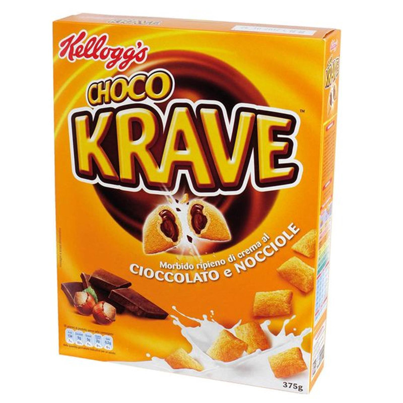 Cereali Kellogg's - Choco Nut Krave Cioccolato e Nocciole - 410gr