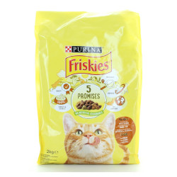 FRISKIES - Adult - Crocchette Gatto con Pollo Tacchino e Verdure -...