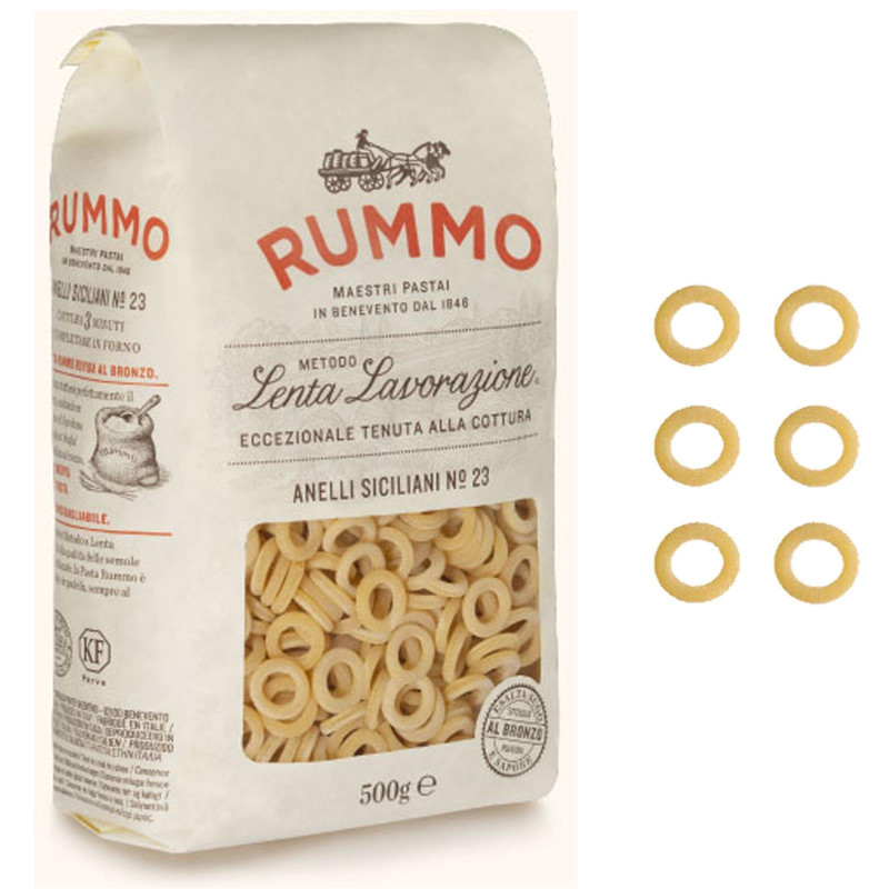 Pasta Rummo - 500 gr - Le Classiche - Anelli Siciliani N° 23