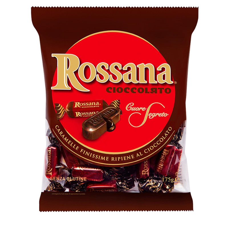 Caramelle Rossana al Cioccolato - Busta da 175 gr