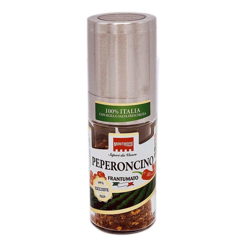 Peperoncino Frantumato - Montosco - Con Macinino - Barattolo da 25 g