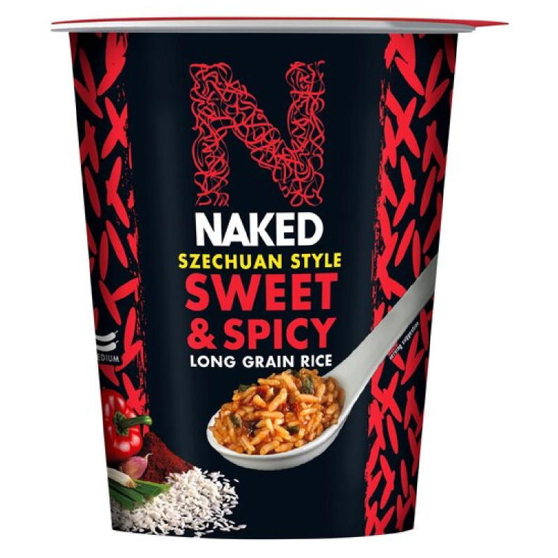 Riso - Naked - Rice Szechuan Style - Sweet & Spicy - Mediamente Piccante - 78g