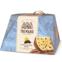 Panettone Tre Marie - Capolavoro Noir - Gocce Cioccolato Fondente e...