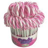 Bastoncini di Caramelle Candy Canes Rosa e Bianco 14 gr - 72 Pezzi