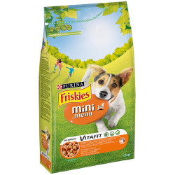 Crocchette per Cani - Purina Friskies - Mini Menu' con Pollo - 1,5 kg