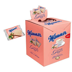 Wafer Manner - Wafer Con Crema alla Nocciola - 300 Monoporzioni -...