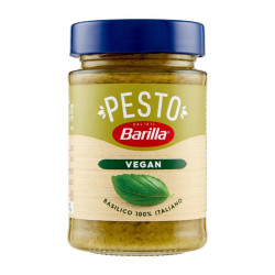 Sughi Barilla - Pesto al Basilico 100% - Vegano - Vasetto da 195 gr