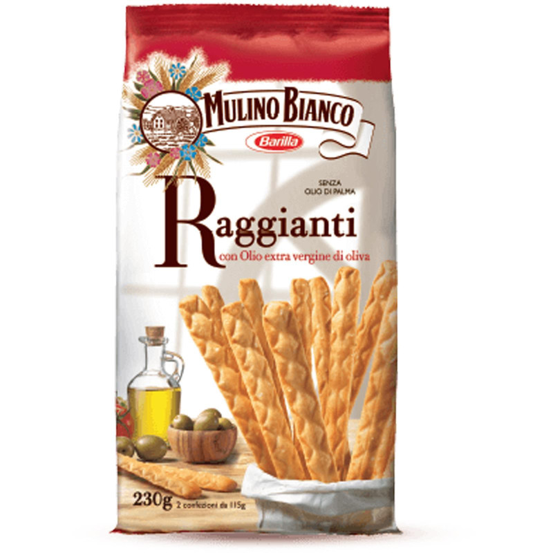 Grissini Mulino Bianco - Raggianti - 230 gr