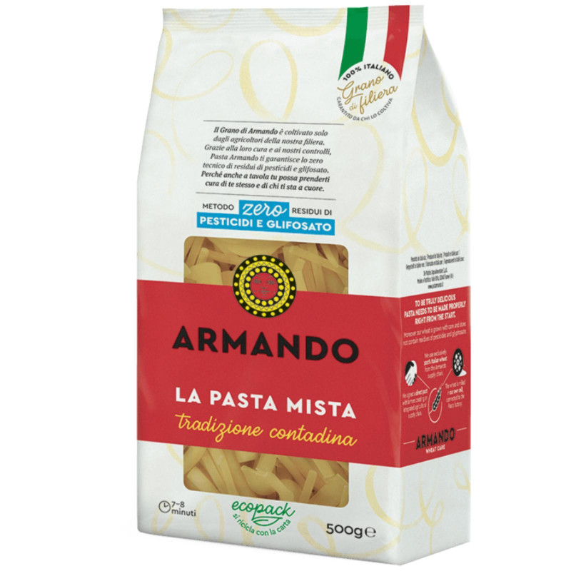 Pasta Armando - Il Grano di Armando - La Pasta Mista - Pacco da 500 gr