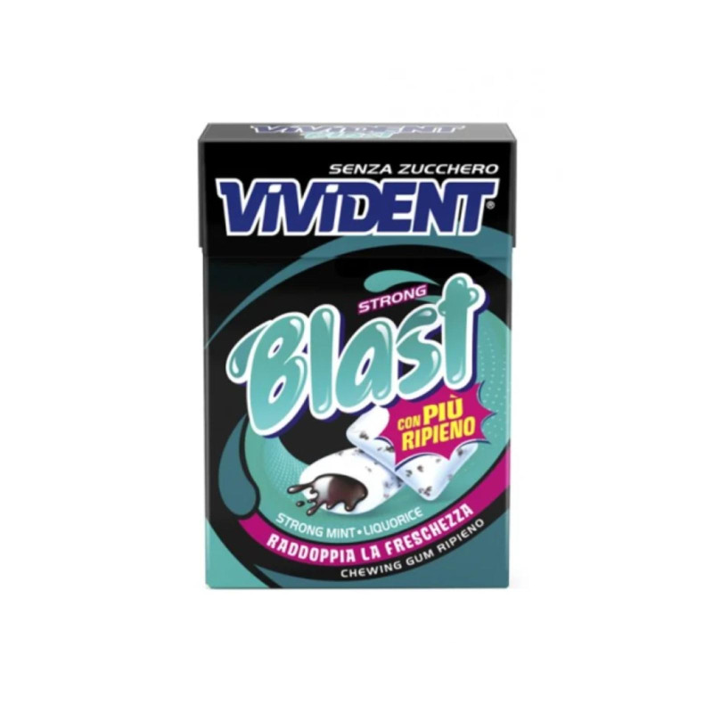 Gomme Da Masticare Ripiene - Vivident Blast Liquorice - 5 x 30 gr