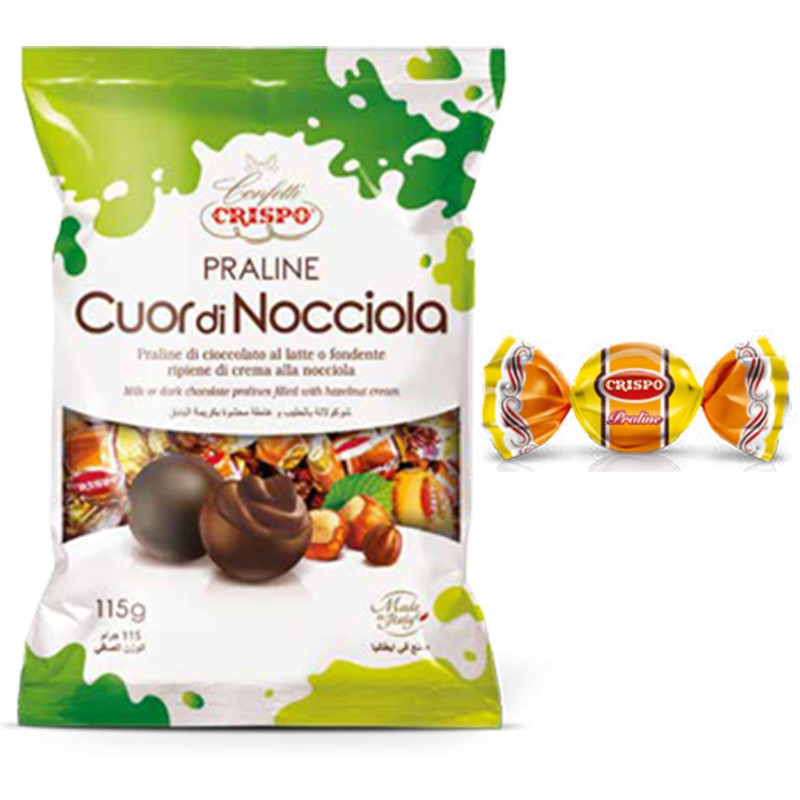 Praline Cioccolato - Crispo - Crid'Or Cuor di Nocciola - 115 gr