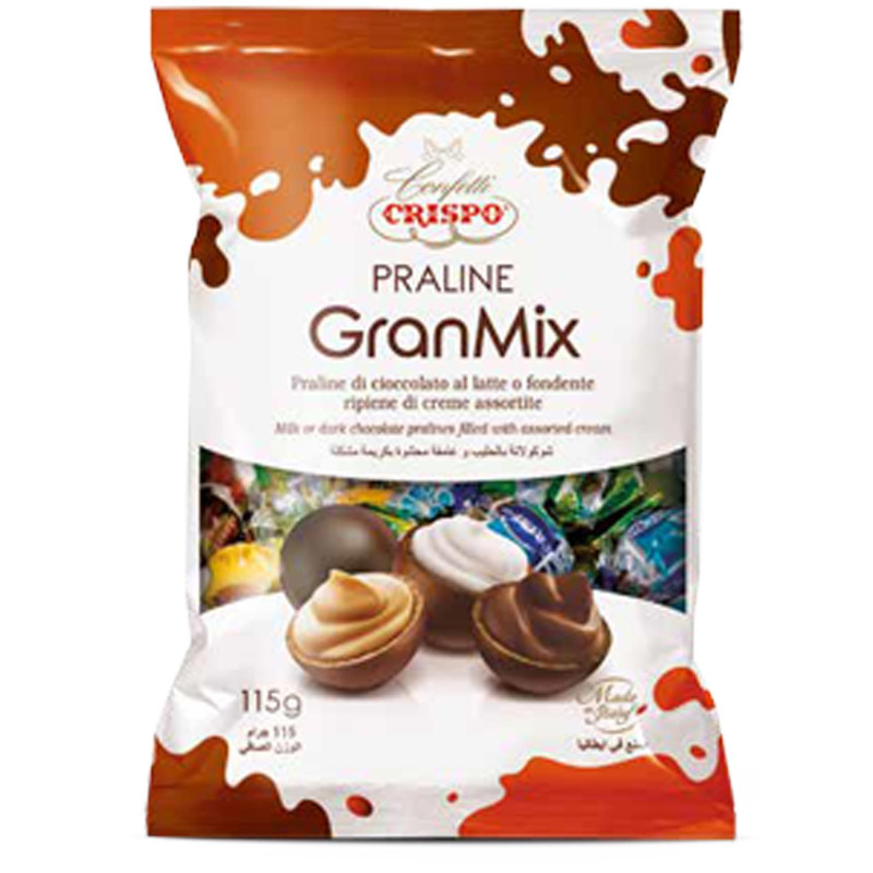 Praline Cioccolato - Crispo - GranMix - Praline di Creme Assortite - 115 gr