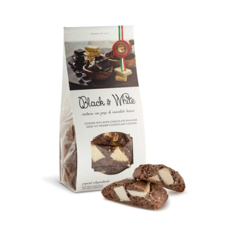 Biscotti Sapori del Lago Nero - Cantucci Black & White - Busta da 200 g