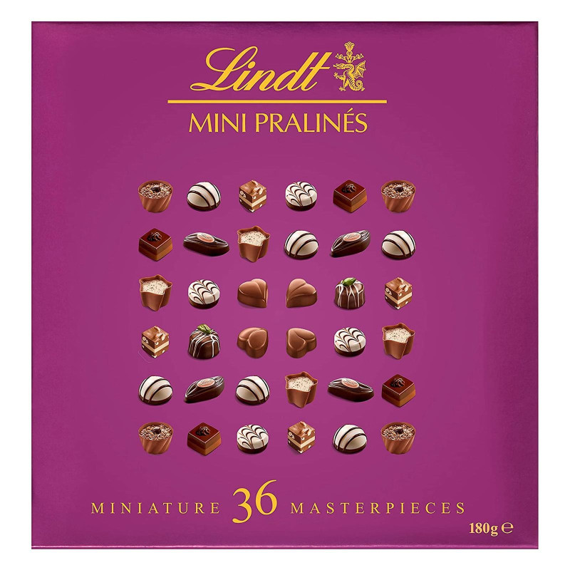 Cioccolatini Lindt Mini Pralines - 36 Praline Cioccolato -180 gr