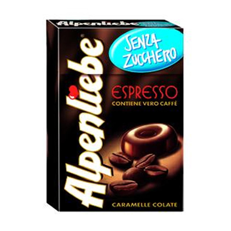 Caramelle Alpenliebe - Espresso Senza Zucchero - 1 Astuccio da 49 gr