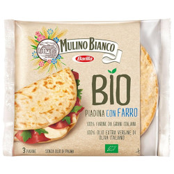 Mulino Bianco - Piadine biologiche con farro - 3 pezzi - 225 gr