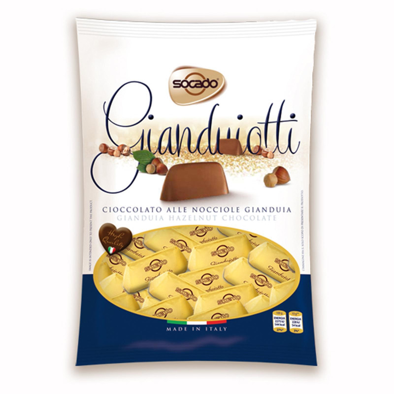 Cioccolatini Socado - Gianduiotti - Busta da 90 gr