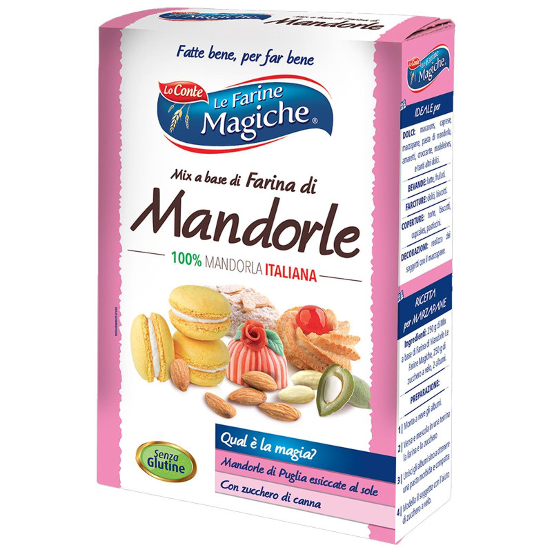 Mix a Base di Farina di Mandorle - Lo Conte - Le Farine Magiche - 250 gr