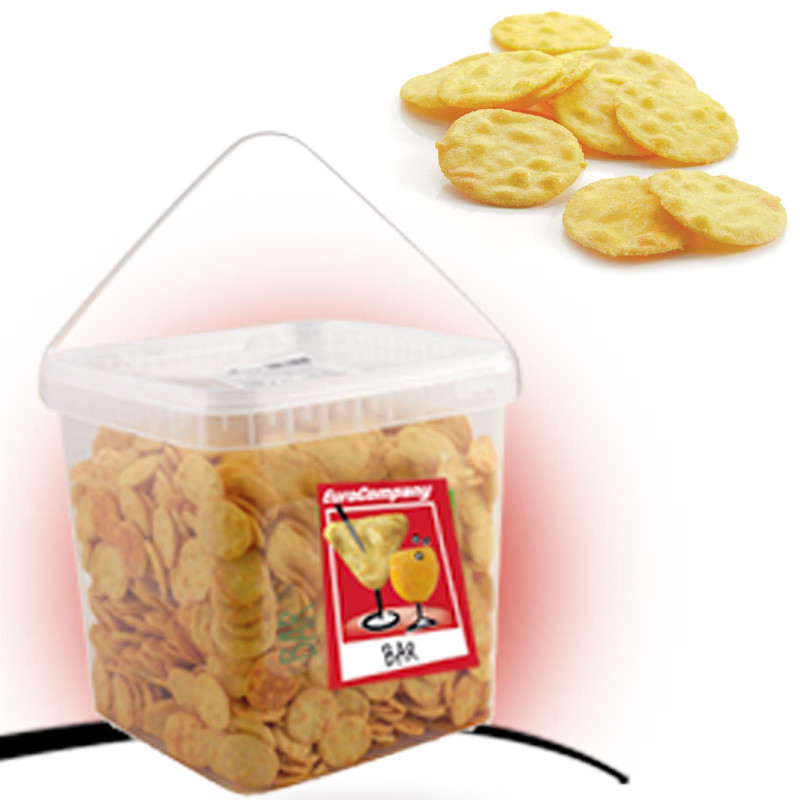 Secchiello Snack per Aperitivo Messicano - Patatine Dischetti - 1 Kg 