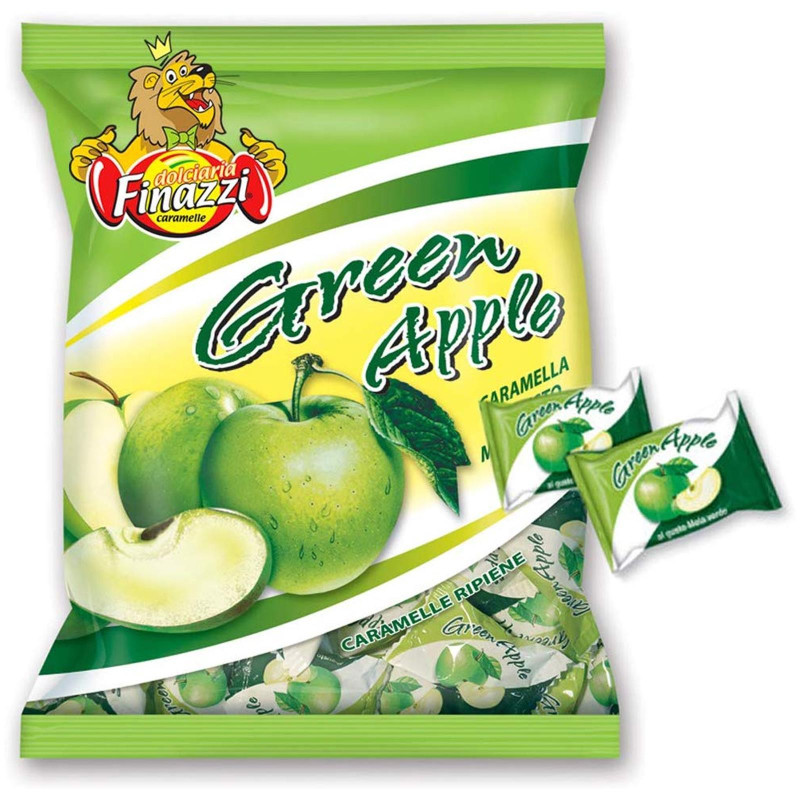 Caramelle Ripiene Finazzi - Gusto Mela Verde - 1 Kg