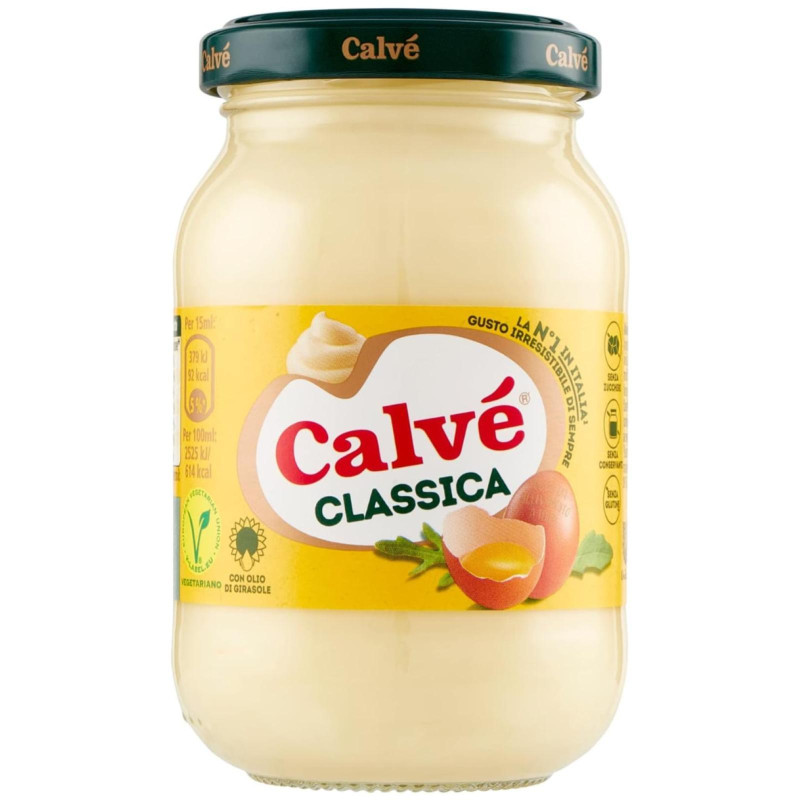 Maionese Calve' - Classica - Vasetto Vetro da 214 g