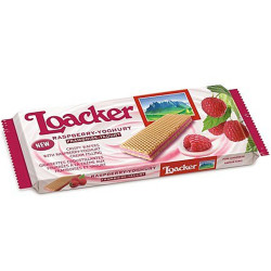 Biscotti Wafer Loacker - Thins - Lampone e Yogurt - 150 gr