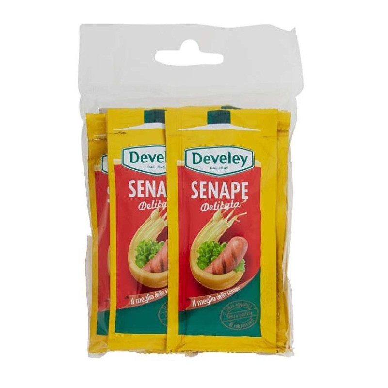 Salsa Senape - Develey - Senape Delicata - 10 Bustine da 6 x 15 ml