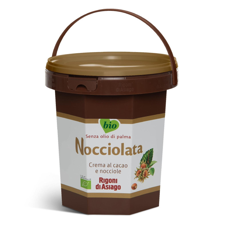 Nocciolata BIO - Rigoni di Asiago - Crema Spalmabile Biologica Secchiello da 2,5 kg