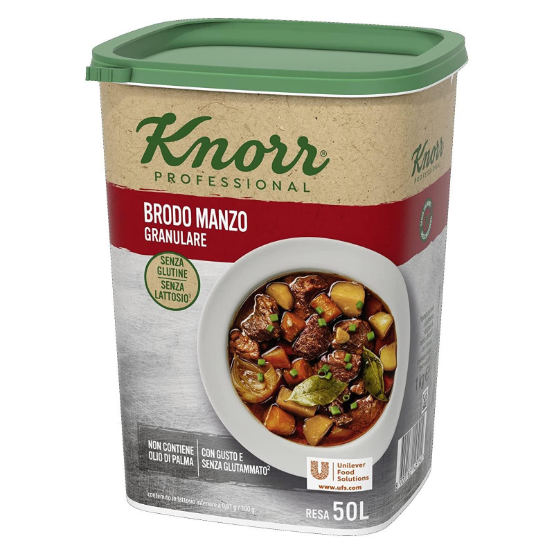 Brodo Knorr Professional - Brodo di Manzo Granulare - 1 kg 