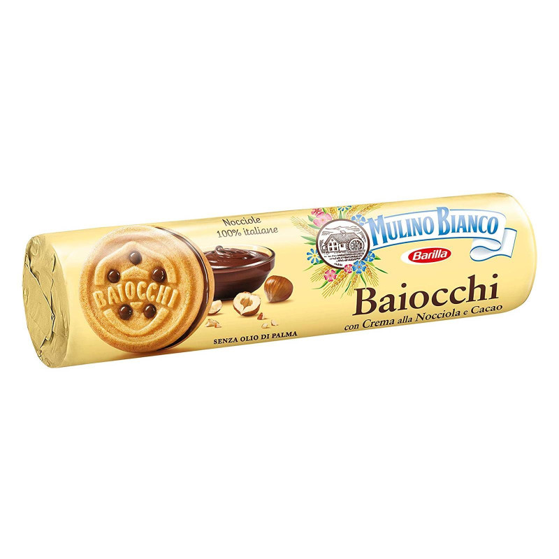 Biscotti Mulino Bianco - Baiocchi - 12 Tubi da 168 gr