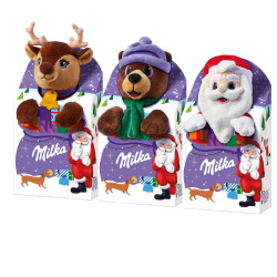 Peluche Milka - Natale - Assortimeno Cioccolato - Barrette e Snow...