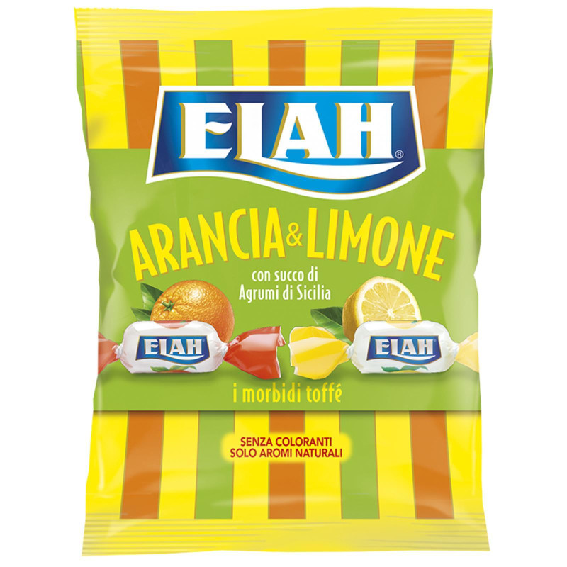 Caramelle Elah - I morbidi Toffè - Arancia e Limone - 1 Kg