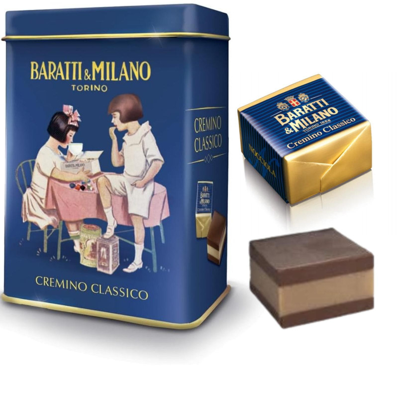 Confezione Regalo Cioccolatini Assortiti - Latta Natalizia - Baratti & Milano - 180 gr