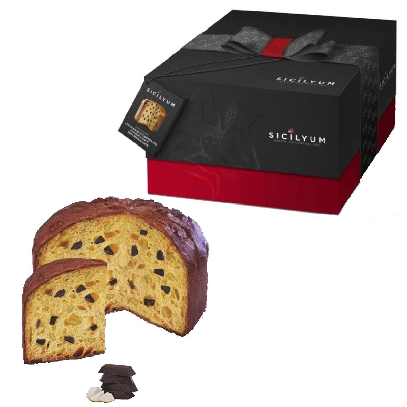 Panettone Sicilyum - Panettone Pere e Cioccolato - 1 kg