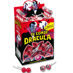 Lecca Lecca - El Conde Dracula - Ciliegia Ripieno Bubble Gum - 50...