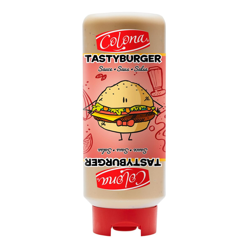 Salsa Burger - Colona - Tasty Burger - Bottiglia Top Down da 800 g