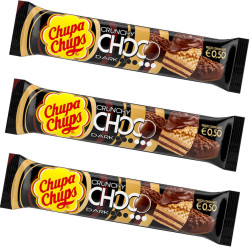 40 Barrette Chupa Chups - Cioccolato Fondente -  Dark Wafer - Choco...