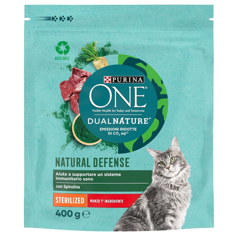 Crocchette per Gatti - Purina One DUAL NATURE Adult Manzo 400g