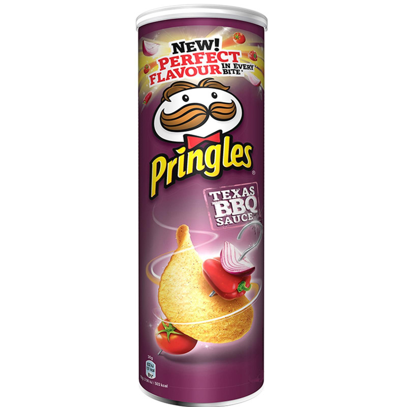 Tubo Patatine Pringles - Texas BBQ Barbucue - 175 gr