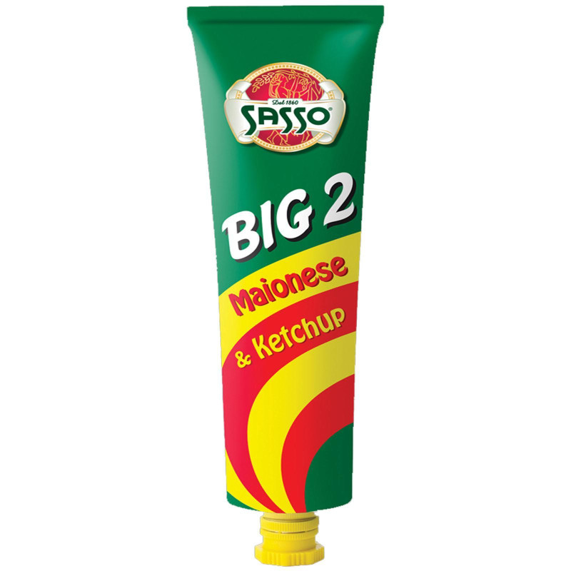 Maionese Sasso BIG2 - Maionese & Ketchup - Tubo da 181 ml