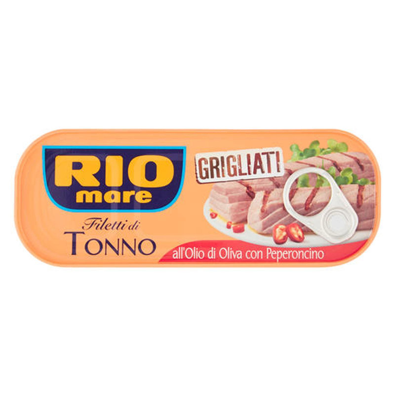 Filetti di Tonno Grigliati all'Olio di Oliva con Peperoncino - 120 gr - Rio Mare